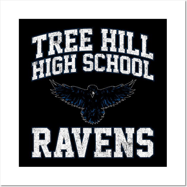 Tree Hill High Ravens (Variant) Wall Art by huckblade